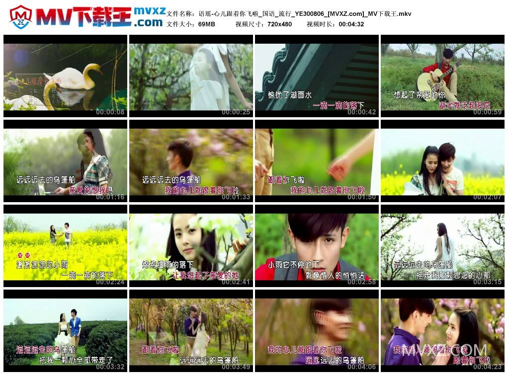 语瑶-心儿跟着你飞啦_国语_流行_YE300806